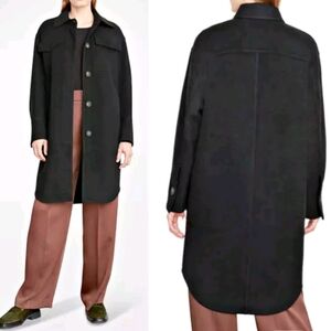 VinceBrushed Wool Shirt Coat